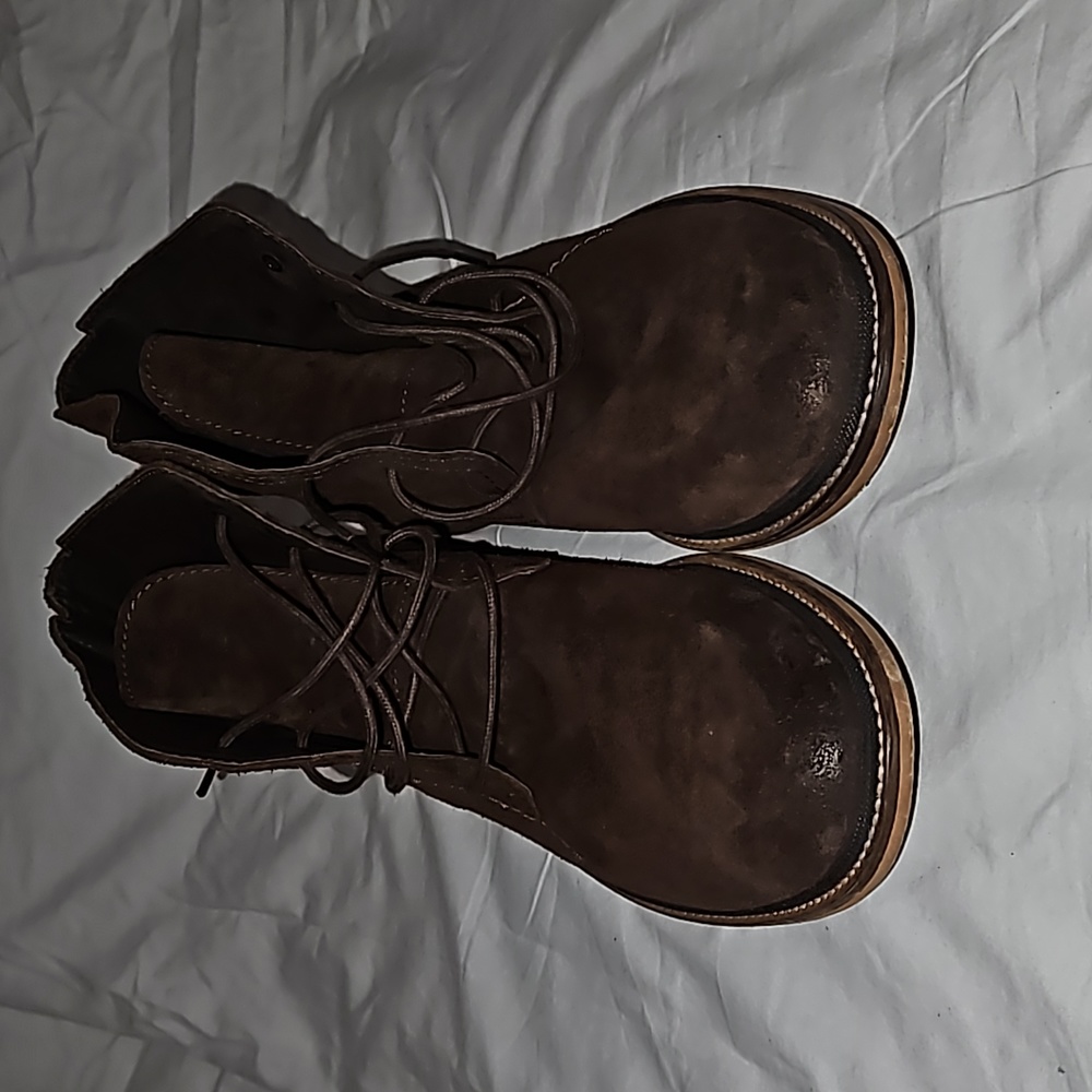 FLY LONDON brown suede ankle boots.